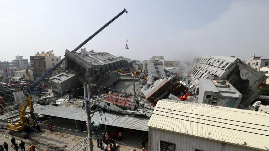 Terremoto 6,4 sacude a Taiwán: al menos siete muertos y 400 heridos