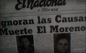 Portada del periódico El Nacional, con noticia sobre la muerte de Maximiliano Gómez