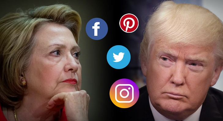 Trump arrasa con Clinton en Internet