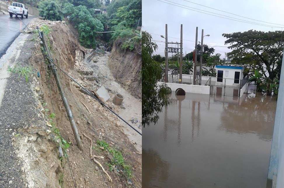 Crecidas ríos y deslizamientos tierra afectan servicio eléctrico en Cibao