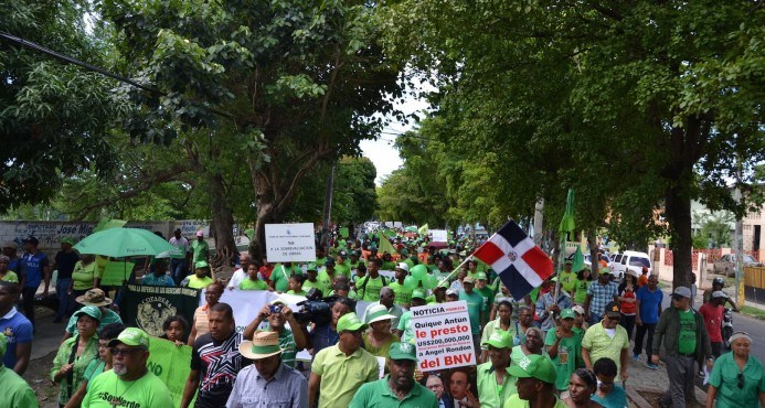 Marcha Verde recorre barrio Los Tres Brazos para pedir fin a la impunidad