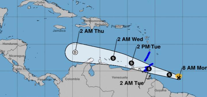 En alerta varias islas del Caribe por disturbio con potencial ciclónico