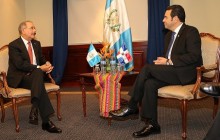 Medina sostiene reunión bilateral con nuevo presidente guatemalteco