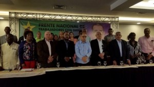 Sindicalistas anuncian apoyo a la candidatura de Danilo Medina Sindicalistas anuncian apoyo a la candidatura de Danilo Medina
