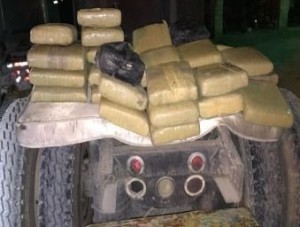 AZUA: Ocupan 409 libras  de marihuana en camión iba a SD