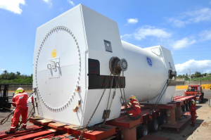 Llegan generador y turbina de la Central Eléctrica Punta Catalina