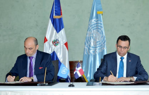 Cancillería RD firma acuerdo cooperación con PNUD