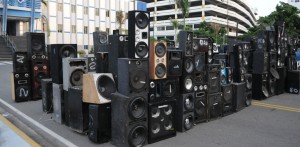 Policía ocupa 470 bocinas durante operativos en diferentes puntos RD Policía ocupa 470 bocinas durante operativos en diferentes puntos RD