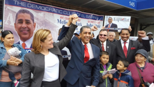 Adriano Espaillat recibe apoyo en rally por Puerto Rico