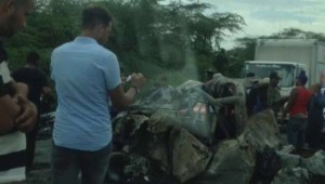 Cinco muertos y dos heridos en accidente carretera Baní-Azua