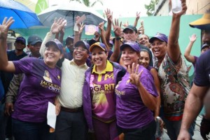 Margarita Cedeño recibe apoyo en sectores capitaleños Margarita Cedeño recibe apoyo en sectores capitaleños