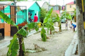 PUERTO PLATA: Realizan singular protesta en un barrio