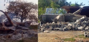 SDN: Denuncian tumba de árboles y destrucción de viviendas