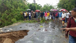 Lluvias provocan inundaciones y derrumbes en región Sur de la RD