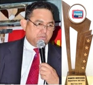 Felicitan reportero RM elegido “Periodista del año 2015 NY”