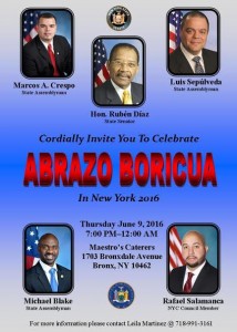 Anuncian celebración del “Abrazo Boricua en New York”
