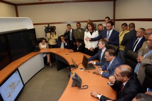 funcionarios JCE en visita a Orange 1