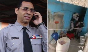 Suspenden 5 policías captó video golpeando demente en Boca Chica