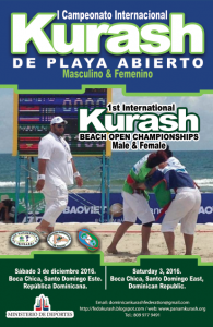 Avanza organización del Abierto Playero de Kurash