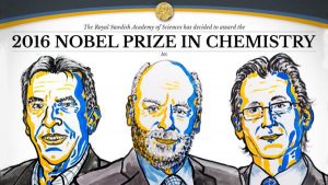 El premio Nobel de Química 2016 fue para los inventores de las «máquinas moleculares» El premio Nobel de Química 2016 fue para los inventores de las «máquinas moleculares»