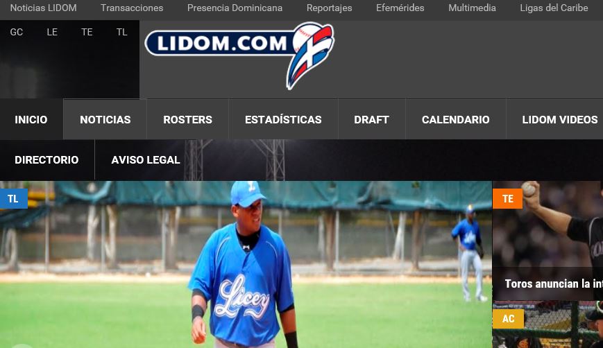LIDOM presenta el nuevo portal torneo beisbol imagen