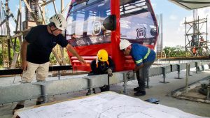 Instalada ya la cabina Uno del Teleférico Santo Domingo