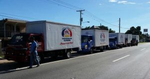 Convoy Plan Social Presidencia rumbo a Puerto Plata con ayudas