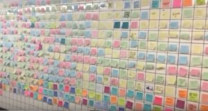 Mensajes de desahogo en trenes NY por victoria Trump