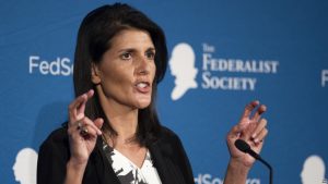 EEUU: Trump nomina a la gobernadora de Carolina del Sur embajadora en la ONU EEUU: Trump nomina a la gobernadora de Carolina del Sur embajadora en la ONU