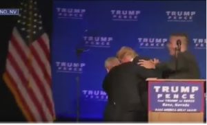 Trump tuvo que ser evacuado de escenario por Servicio Secreto