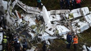 Confirman que el avión del Chapecoense no tenía combustible al momento del accidente