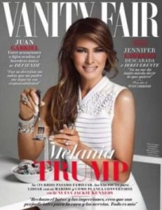 Melania Trump en la portada revista Vanity de México