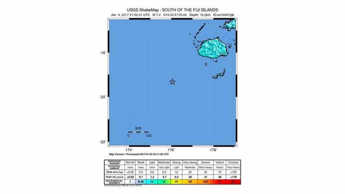 Fuerte seísmo de 7,2 provoca alerta de tsunami en Fiji imagen