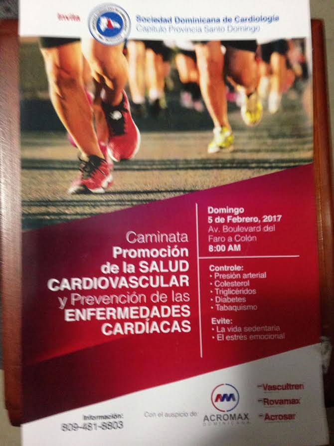 Caminata salud cardiovascular este domingo en zona oriental SD