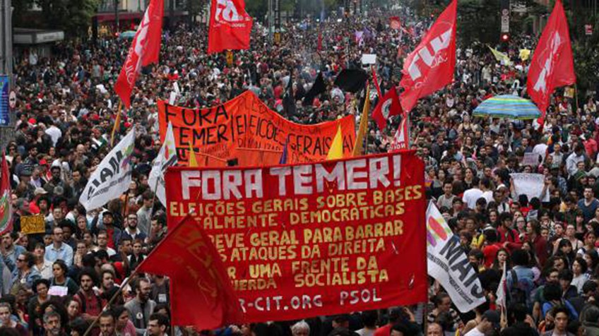 BRASIL: Miles marchan contra la reforma de Temer imagen
