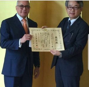 Cancillería Japón reconoce maestro Eduardo Mejía Jabid