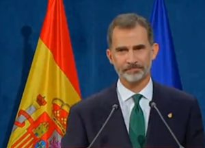 ESPAÑA: El Rey ve «inaceptable intento de secesión» de Cataluña