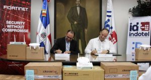 Empresa global Fortinet dona equipos de ciberseguridad al Indotel