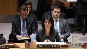 Embajadora Haley acusa a Siria de usar gas sarín en Idlib Embajadora Haley acusa a Siria de usar gas sarín en Idlib