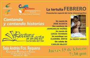 NUEVA YORK: Club de Lectores realizará tertulia