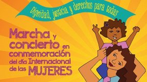 Marcha de mujeres el domingo a ritmo de merengue y música urbana