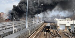 Incendio línea férrea fue causado por manejo inadecuado de batería