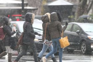 Tormenta de nieve marca el inicio de la primavera