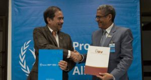 Naciones Unidas y UNEV firman acuerdo para lograr “Hambre Cero” de cara al 2030