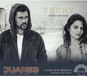 Techy Fatule será la contraparte de Juanes en anfiteatro Puerto Plata Techy Fatule será la contraparte de Juanes en anfiteatro Puerto Plata