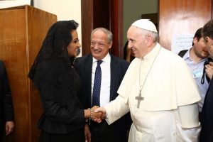 Primera dama dominicana se reúne con el Papa Francisco Primera dama dominicana se reúne con el Papa Francisco