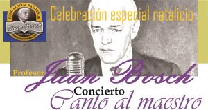 Conmemorarán natalicio de Juan Bosch en Comisionado de Cultura