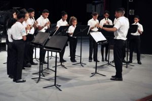 Jóvenes Nueva Barquita participan en Festival de Bandas Musicales