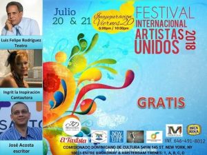 Celebrarán Festival Internacional Artistas Unidos en Comisionado