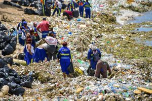 Ayuntamiento retira basura de las costas del Gran Santo Domingo